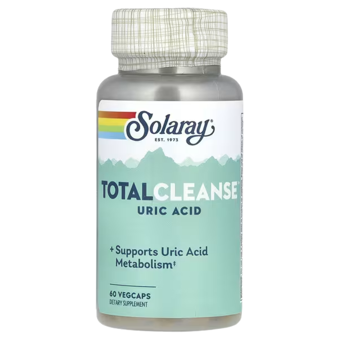 Solaray Total Cleanse Uric Acid Support Supplement 60 Vegan Capsules for Detox and Joint Health