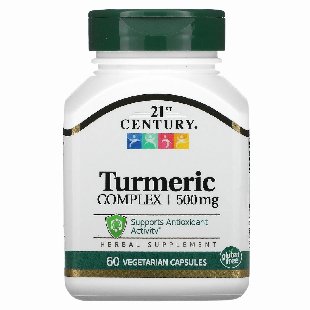 21st Century Turmeric Complex 500mg 60 Veg Capsules Joint Antioxidant and Inflammation Support