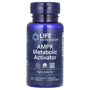 Life Extension AMPK Metabolic Activator 30 Vegetarian Tablets Supports Healthy Weight & Cellular Energy
