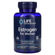 Life Extension Menopause Relief 4 mg 30 Enteric Coated Veg Tabs / Estrogen for Women 30 Veg Tabs