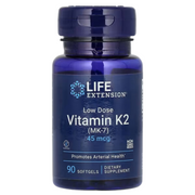 Life Extension Vitamins D & K with Sea - Iodine 60 Caps / Low Dose Vitamin K2 MK - 7 45mcg 90 Sgels