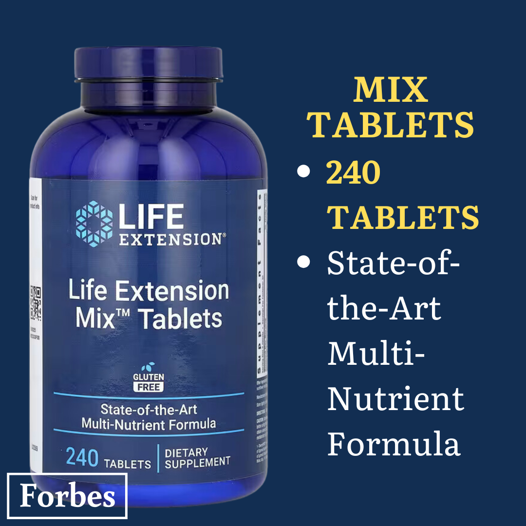 Life Extension Mix Tablets 240 / Mix Capsules 360 / Mix Powder 0.79 lbs 360g