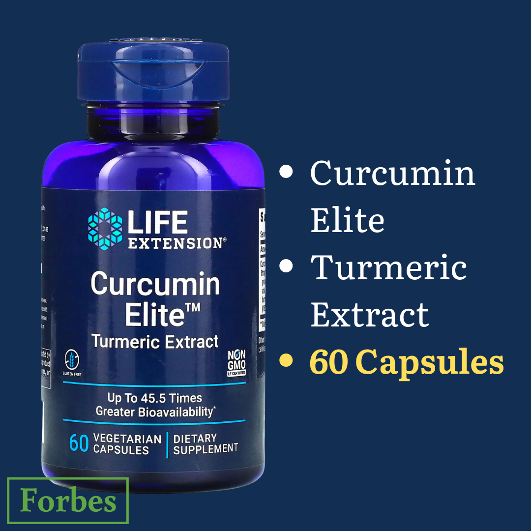 Life Extension Curcumin Elite Turmeric Extract 30 / 60 Vegetarian Capsules