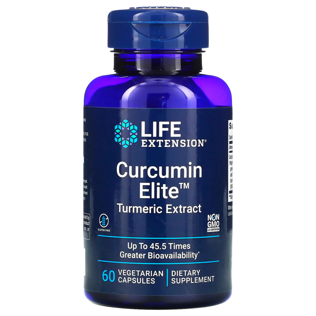 Life Extension Curcumin Elite Turmeric Extract 30 / 60 Vegetarian Capsules