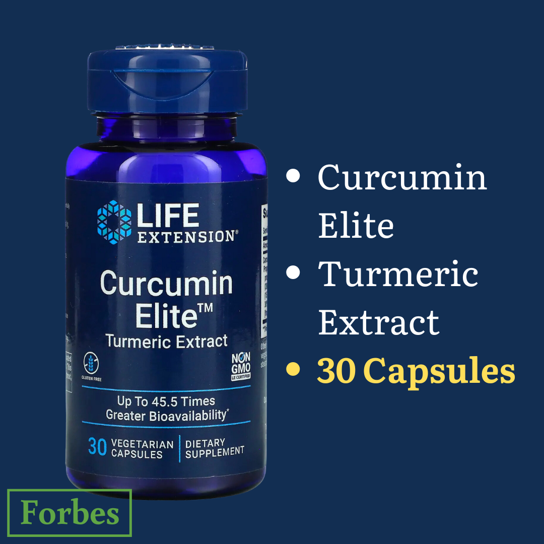 Life Extension Curcumin Elite Turmeric Extract 30 / 60 Vegetarian Capsules