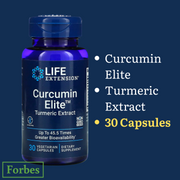 Life Extension Curcumin Elite Turmeric Extract 30 / 60 Vegetarian Capsules