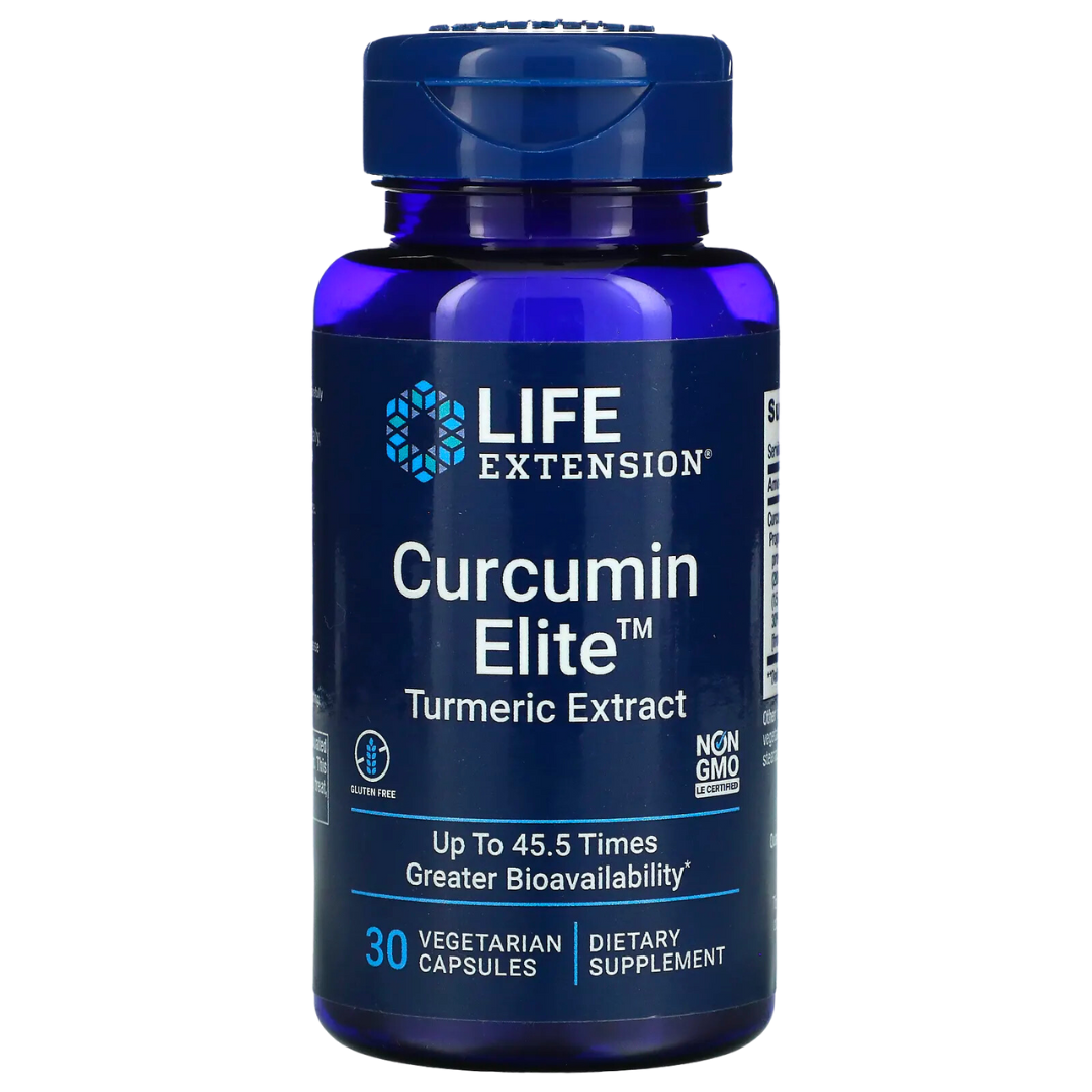 Life Extension Curcumin Elite Turmeric Extract 30 / 60 Vegetarian Capsules