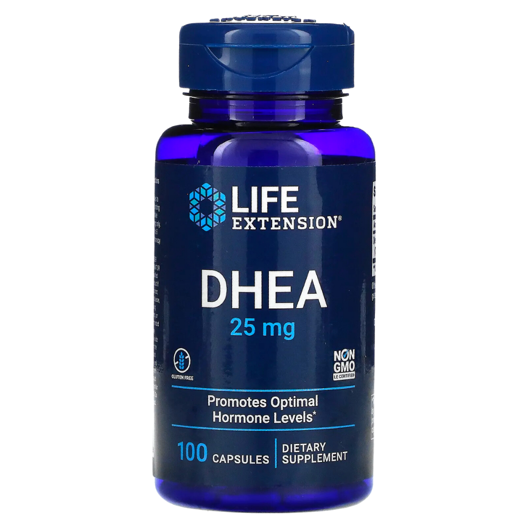 Life Extension DHEA 100mg 50mg 25mg 60 100 Vegetarian Capsules Dehydroepiandrosterone