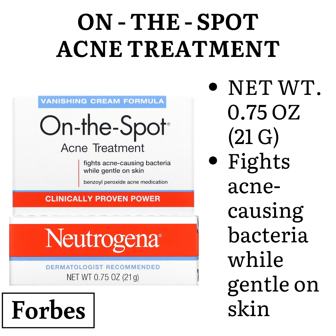 NEUTROGENA Stubborn Acne AM PM Spot Gel On-the-Spot Treatment for Marks & Breakouts 0.75–2 oz