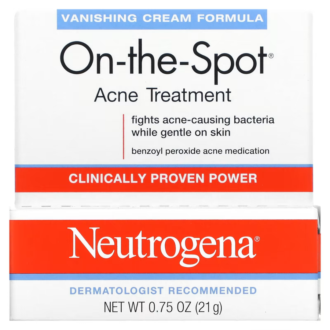NEUTROGENA Stubborn Acne AM PM Spot Gel On-the-Spot Treatment for Marks & Breakouts 0.75–2 oz