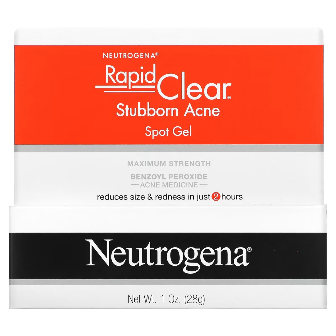 NEUTROGENA Stubborn Acne AM PM Spot Gel On-the-Spot Treatment for Marks & Breakouts 0.75–2 oz