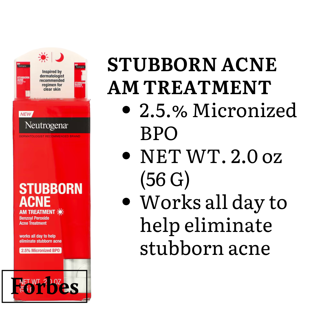 NEUTROGENA Stubborn Acne AM PM Spot Gel On-the-Spot Treatment for Marks & Breakouts 0.75–2 oz