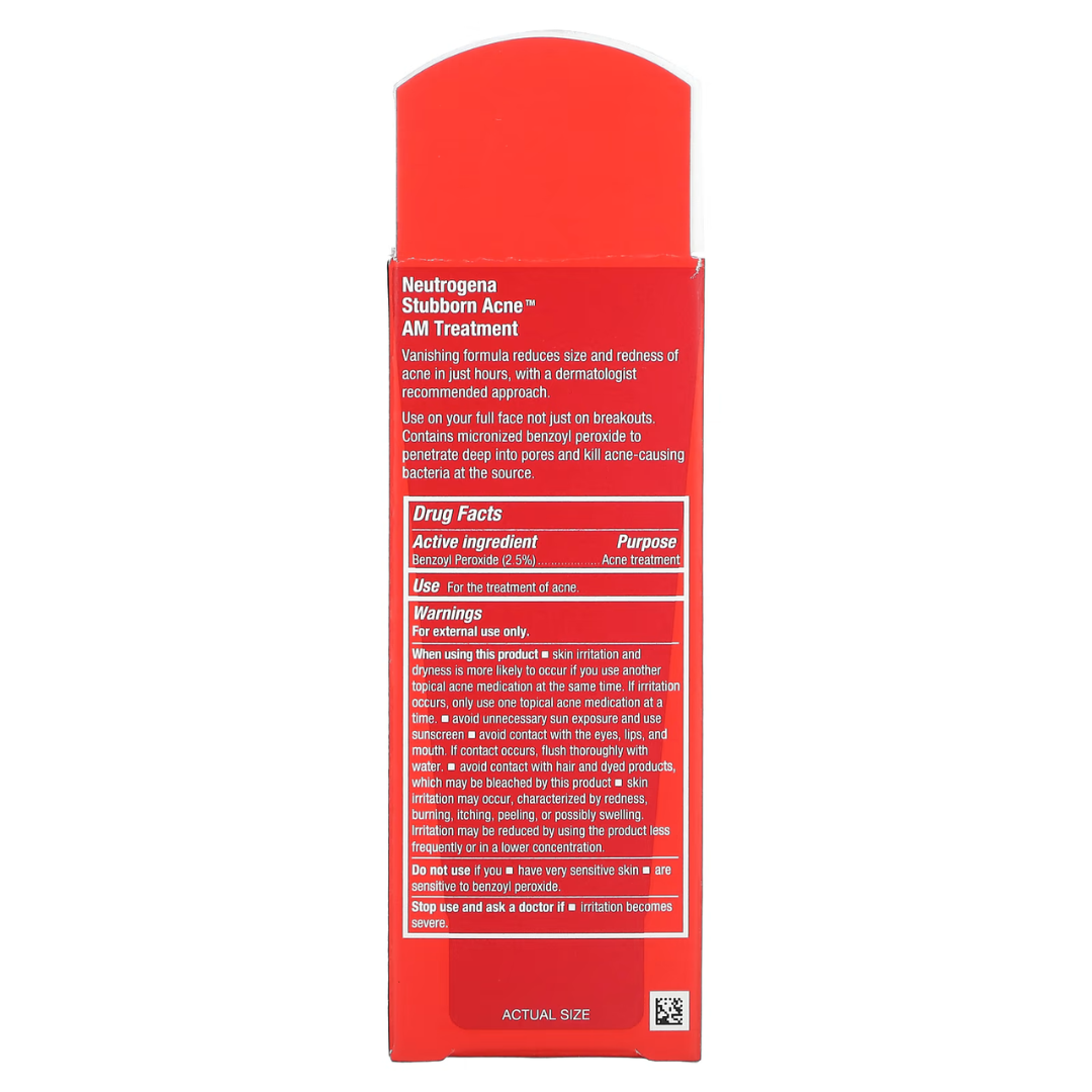 NEUTROGENA Stubborn Acne AM PM Spot Gel On-the-Spot Treatment for Marks & Breakouts 0.75–2 oz