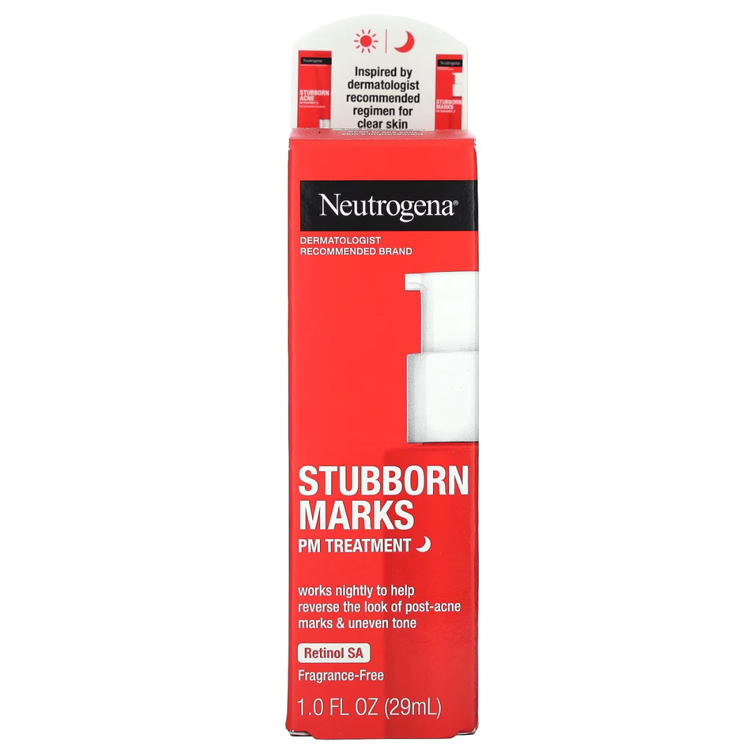 NEUTROGENA Stubborn Acne AM PM Spot Gel On-the-Spot Treatment for Marks & Breakouts 0.75–2 oz