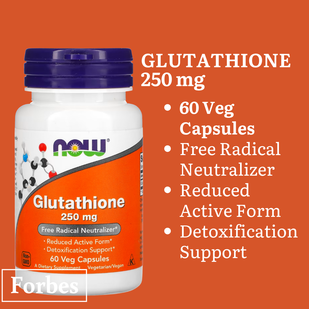 NOW FOODS Glutathione 250mg & 500mg | 30 60 120 Veg Capsules | Antioxidant Support