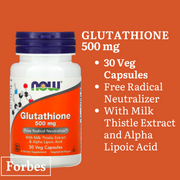 NOW FOODS Glutathione 250mg & 500mg | 30 60 120 Veg Capsules | Antioxidant Support