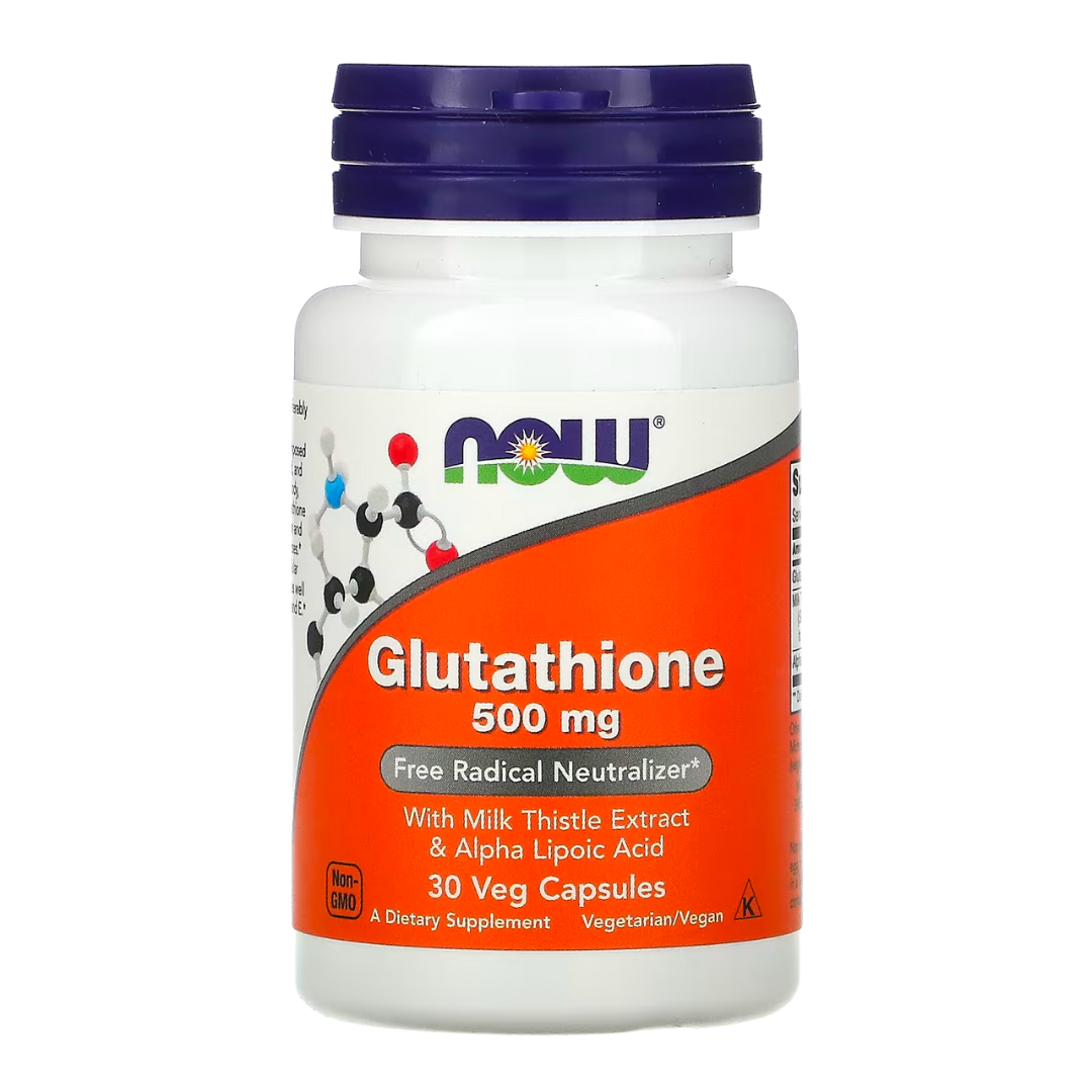 NOW FOODS Glutathione 250mg & 500mg | 30 60 120 Veg Capsules | Antioxidant Support