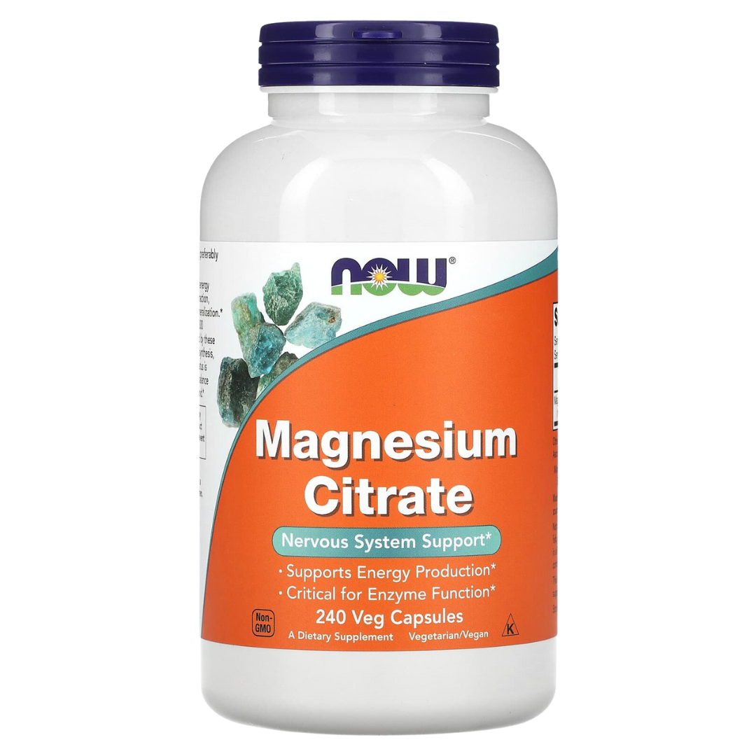 Now Foods Magnesium Citrate Veg Capsules Pure Powder Magnesium Glycinate Magtein Magnesium L-Threonate