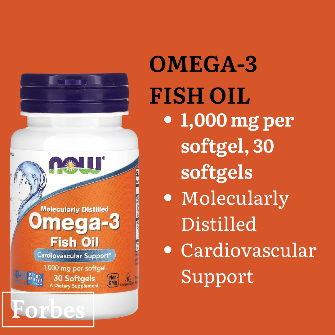 NOW Omega-3 Fish Oil 1000–2000mg | EPA / DHA | 30–500 sg - Heart & Brain Support - Enteric Coated