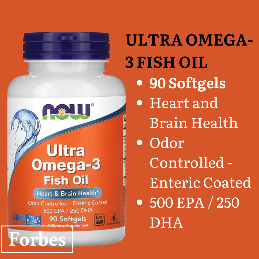 NOW Omega-3 Fish Oil 1000–2000mg | EPA / DHA | 30–500 sg - Heart & Brain Support - Enteric Coated