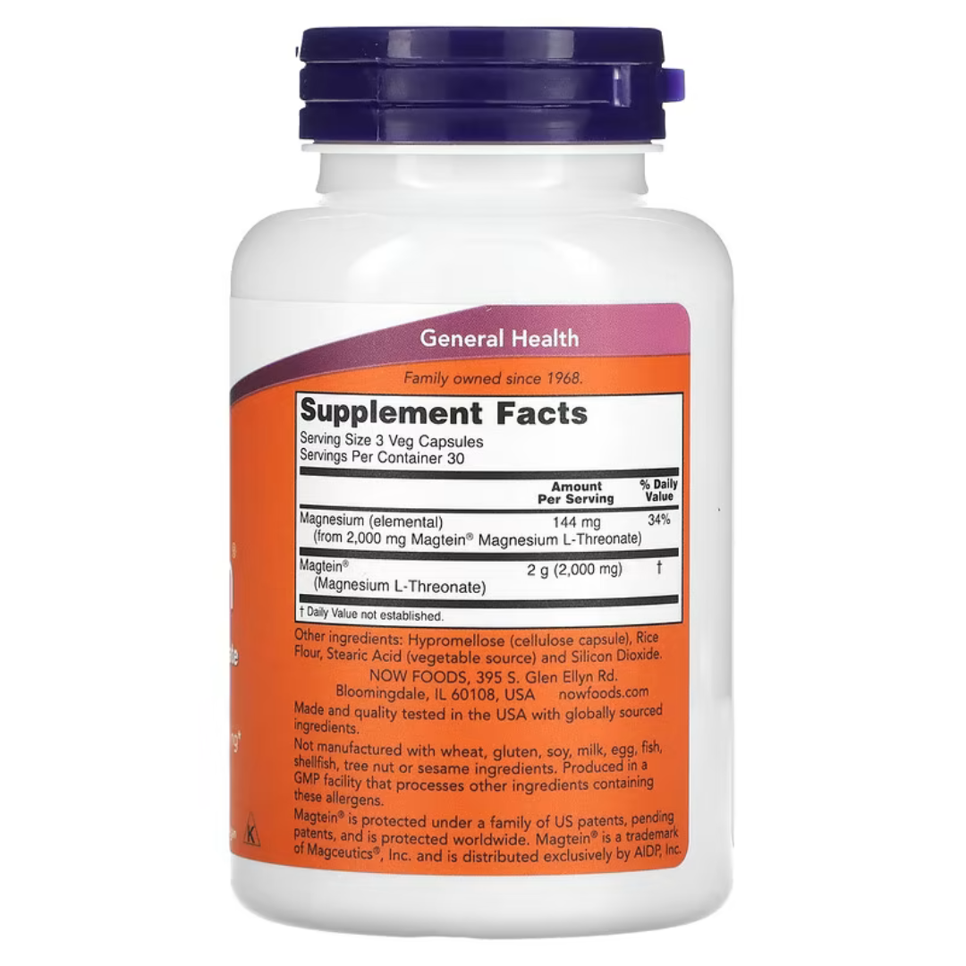 Now Foods Magnesium Citrate Veg Capsules Pure Powder Magnesium Glycinate Magtein Magnesium L-Threonate