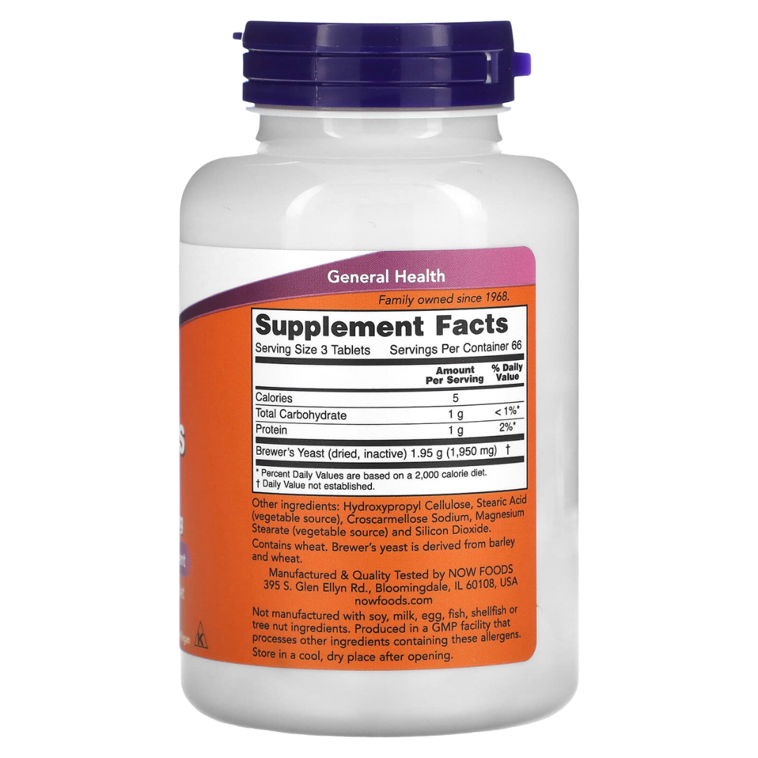 NOW Foods Nutritional & Brewer's Yeast – Flakes, Powder, Tablets | Superfood Supplements, 10oz-1lb