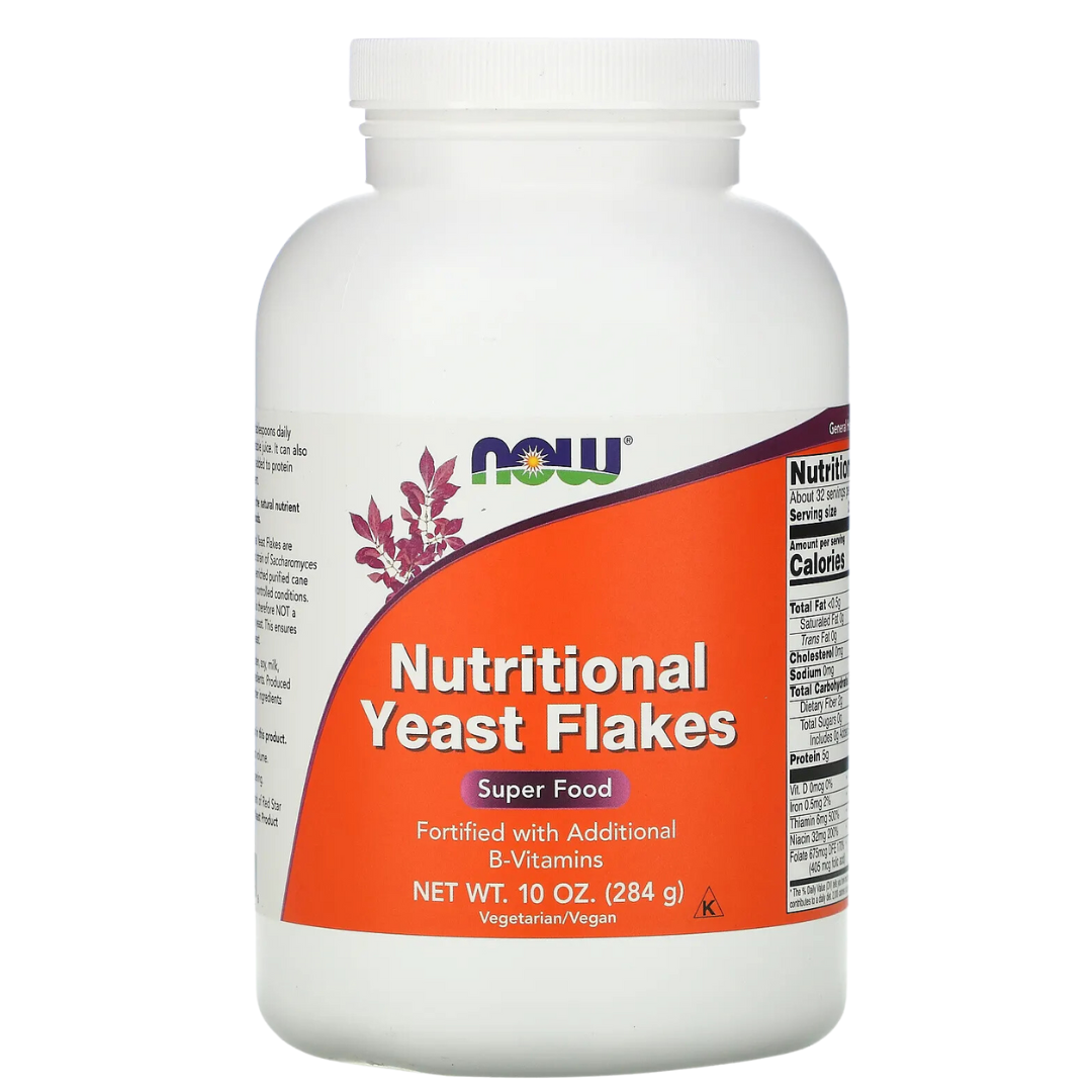 NOW Foods Nutritional & Brewer's Yeast – Flakes, Powder, Tablets | Superfood Supplements, 10oz-1lb