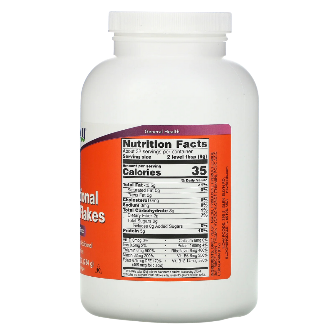 NOW Foods Nutritional & Brewer's Yeast – Flakes, Powder, Tablets | Superfood Supplements, 10oz-1lb