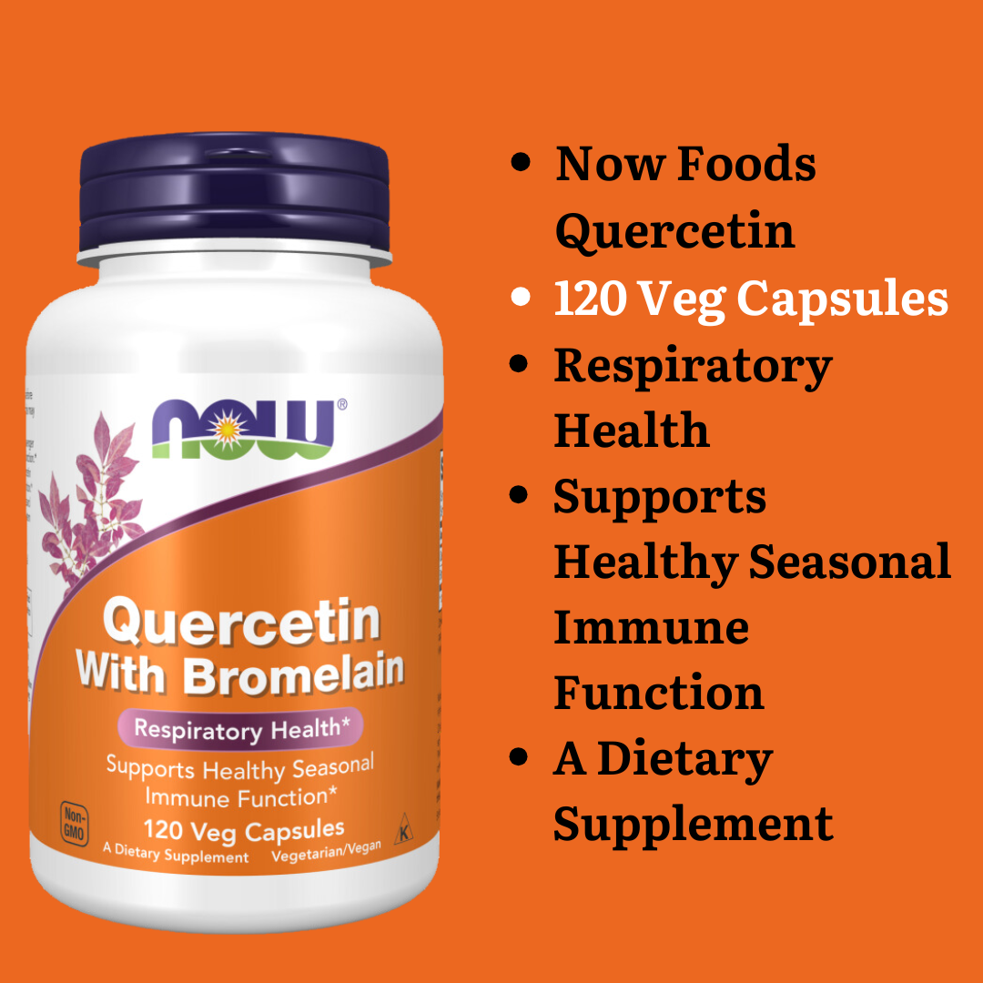 Now Foods Quercetin with Bromelain / Quercetin  60/100/120/240 Veg Capsules