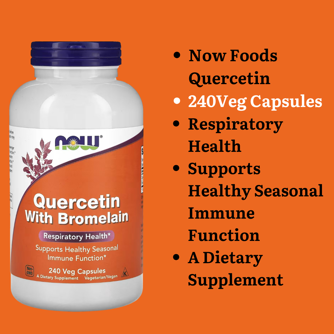 Now Foods Quercetin with Bromelain / Quercetin  60/100/120/240 Veg Capsules