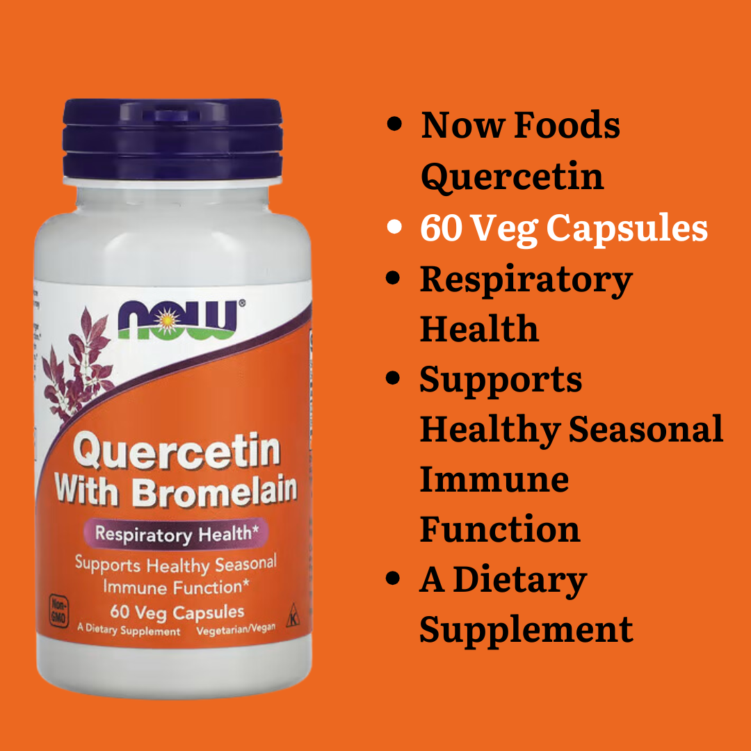 Now Foods Quercetin with Bromelain / Quercetin  60/100/120/240 Veg Capsules