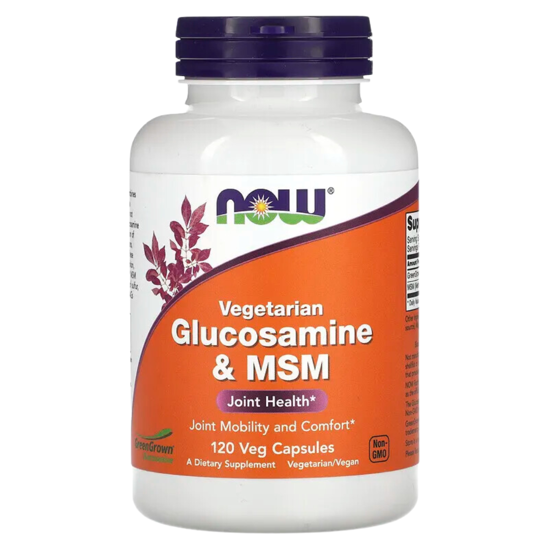 NOW Foods Vegetarian Glucosamine & MSM  90 / 120 Veg Capsules