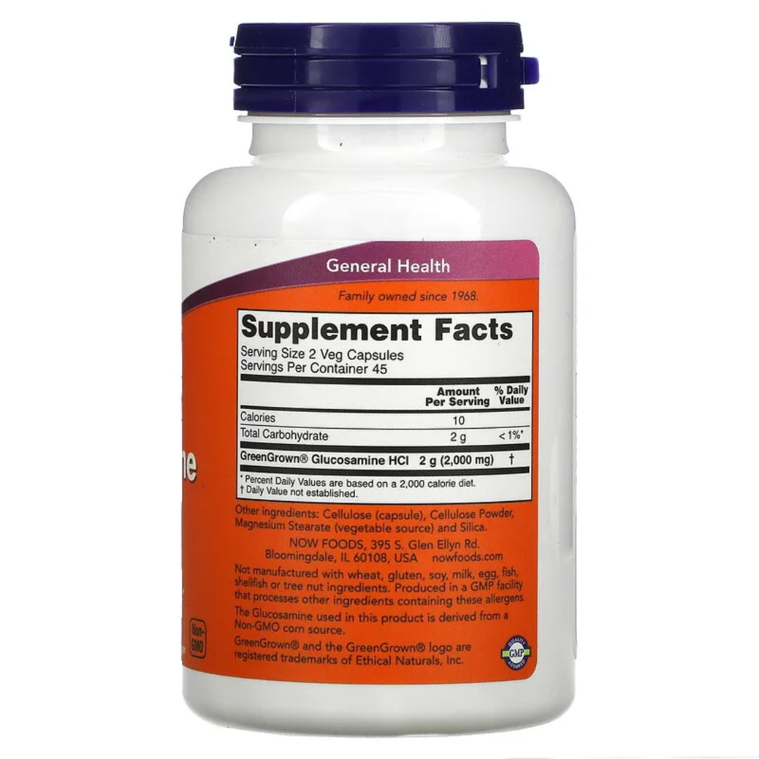 NOW Foods Vegetarian Glucosamine & MSM  90 / 120 Veg Capsules