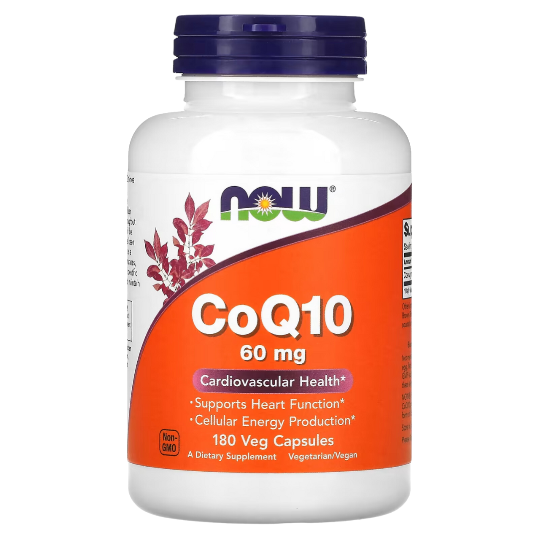 NOW Foods CoQ10 30/50/60/100/150/200 mg 30/60/100/120/180/240 Veg Capsules