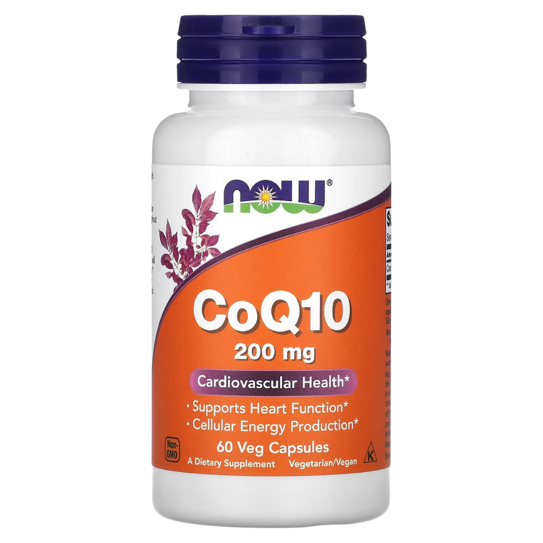 NOW Foods CoQ10 30/50/60/100/150/200 mg 30/60/100/120/180/240 Veg Capsules