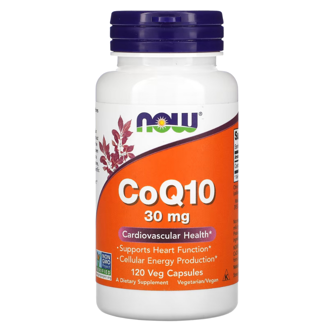 NOW Foods CoQ10 30/50/60/100/150/200 mg 30/60/100/120/180/240 Veg Capsules