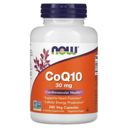 NOW Foods CoQ10 30/50/60/100/150/200 mg 30/60/100/120/180/240 Veg Capsules