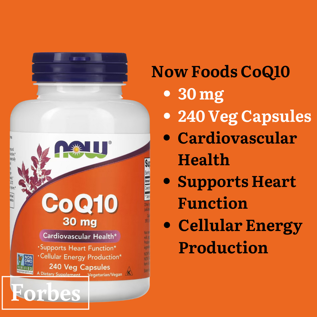 NOW Foods CoQ10 30/50/60/100/150/200 mg 30/60/100/120/180/240 Veg Capsules