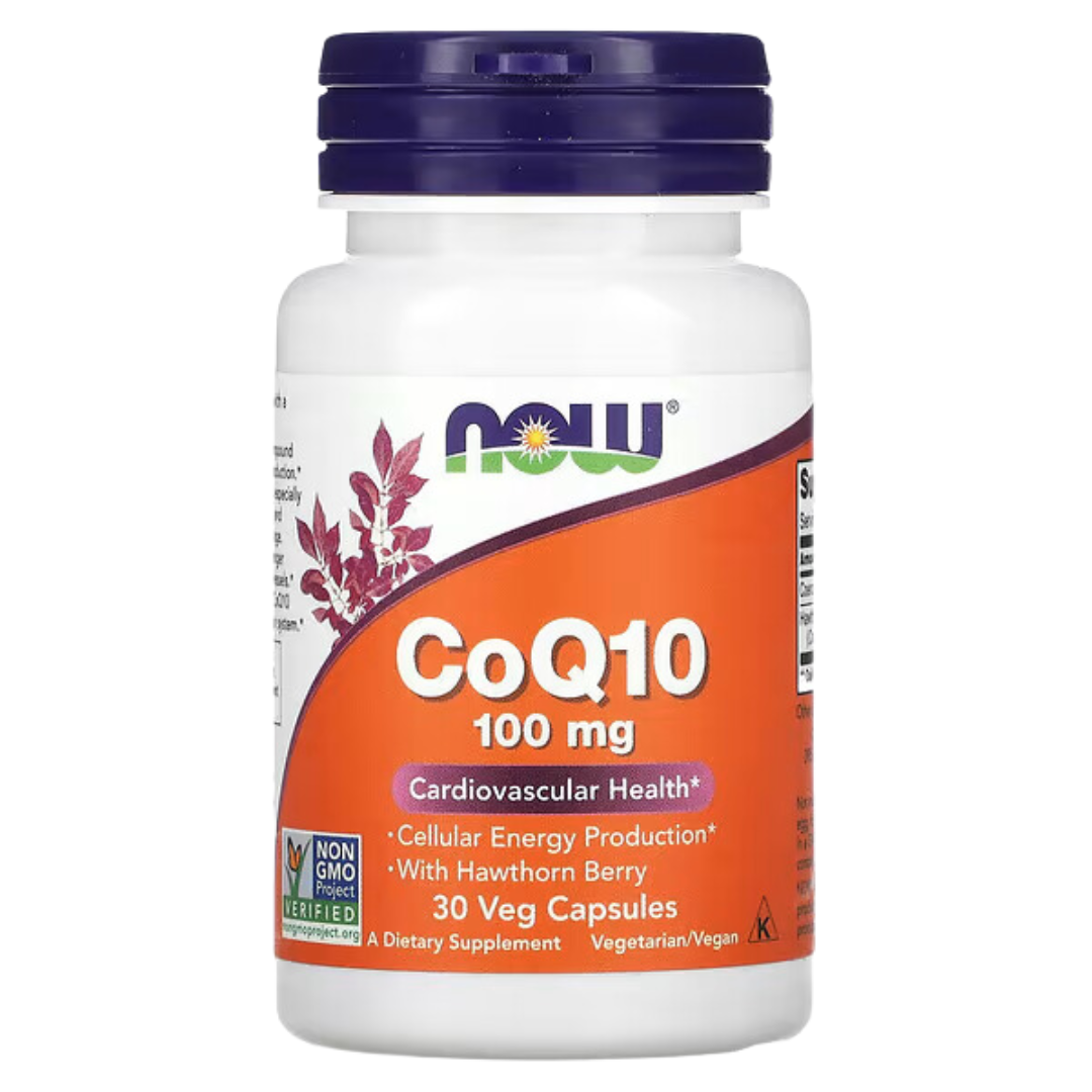 NOW Foods CoQ10 30/50/60/100/150/200 mg 30/60/100/120/180/240 Veg Capsules