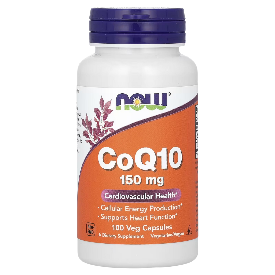 NOW Foods CoQ10 30/50/60/100/150/200 mg 30/60/100/120/180/240 Veg Capsules
