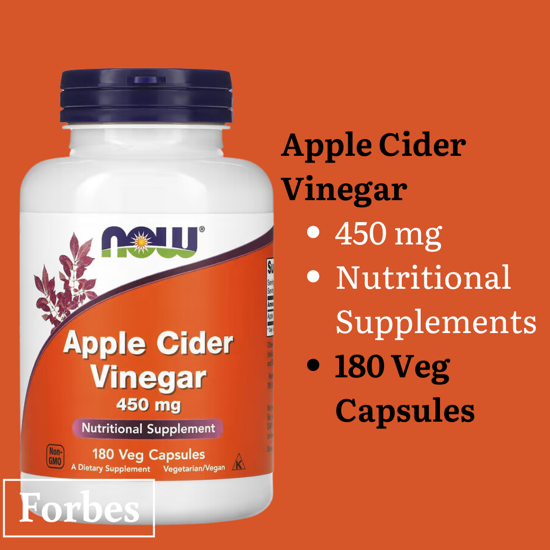 NOW Foods Apple Cider Vinegar / Cider Vinegar 450 mg 180 Veg Capsules