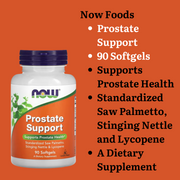 NOW Foods Saw Palmetto & Prostate Health Supplements Softgels & Veg Capsules for Men