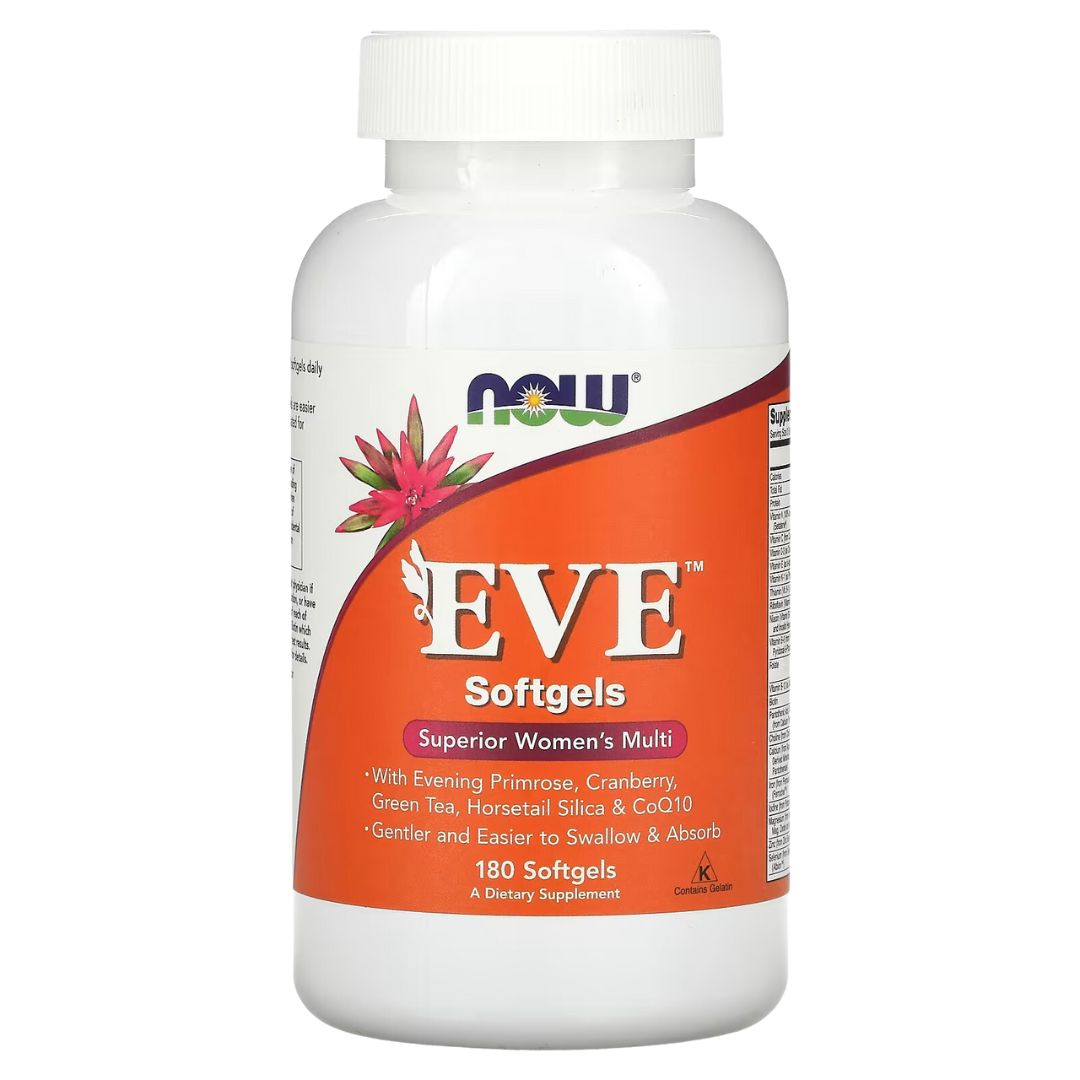 NOW Foods ADAM™ Superior Men's Multi 90 / 180 Softgels EVE Superior Women's Multi 180 Softgels