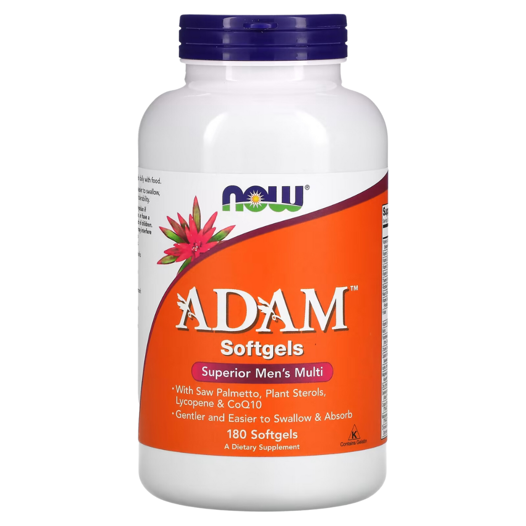 NOW Foods ADAM™ Superior Men's Multi 90 / 180 Softgels EVE Superior Women's Multi 180 Softgels