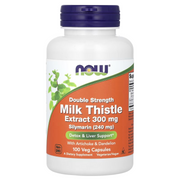 Now Foods Double Strength Silymarin Milk Thistle 300 mg 200 / 100Veg Capsules / Milk Thistle Extract with Turmeric 150 mg 60 Veg Capsules