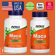 Now Foods Maca 500 mg 250 / 100 Veg Capsules (250 Veg Capsules Exp 10-2026 , 100 Veg Capsules
