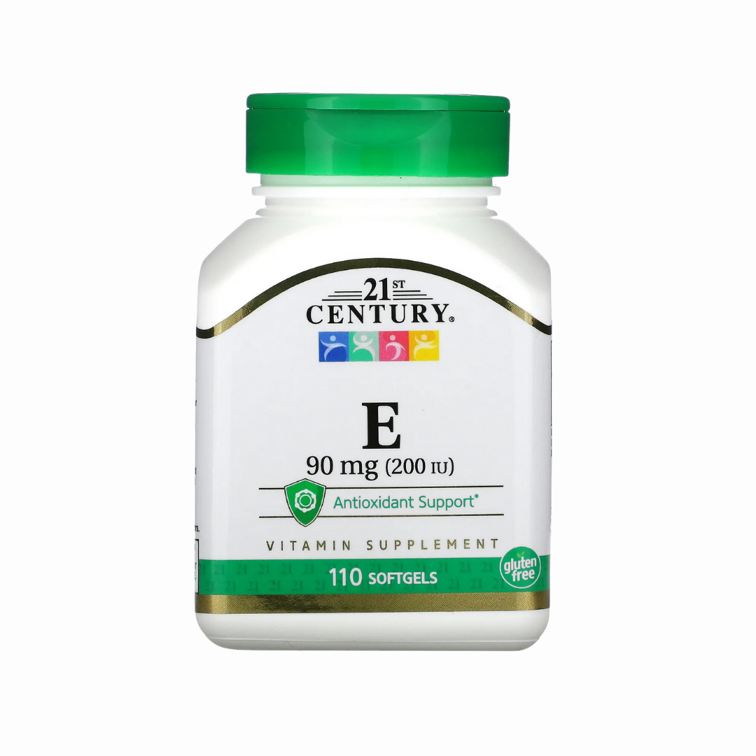 21st Century Vitamin E 400 IU 200 IU 110 Softgels for Antioxidant and Skin Health Support