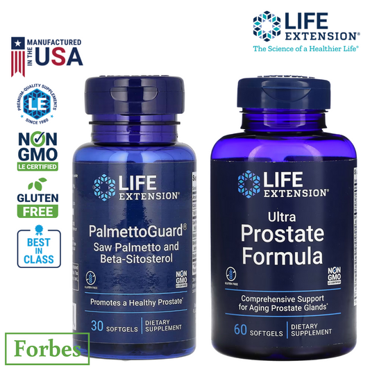 Life Extension Ultra Prostate Formula PalmettoGuard Saw Palmetto and Beta-Sitosterol  30/60 Softgels