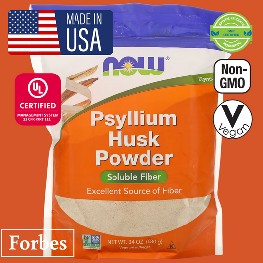 NOW Foods Psyllium Husk Powder – 1.5 lbs (680 g) | Natural Fiber Supplement for Digestive Health